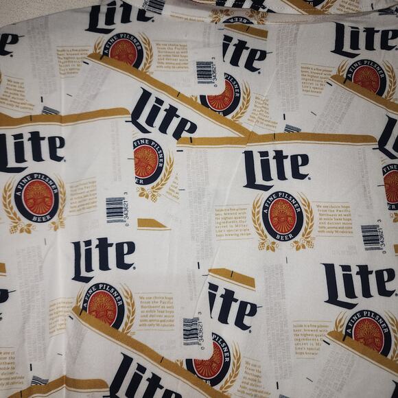 Miller lite short sleeve button up shirt size medium - Picture 6 of 6